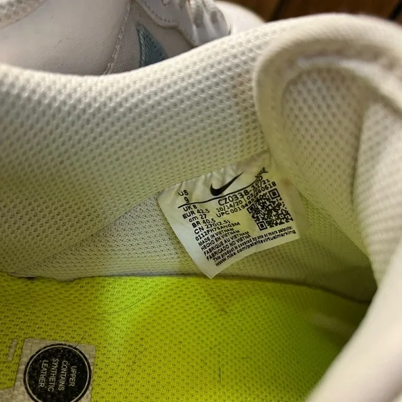 Nike AIRFORCE 1 White and Light Blue Air Sneakers - Picture 7 of 9